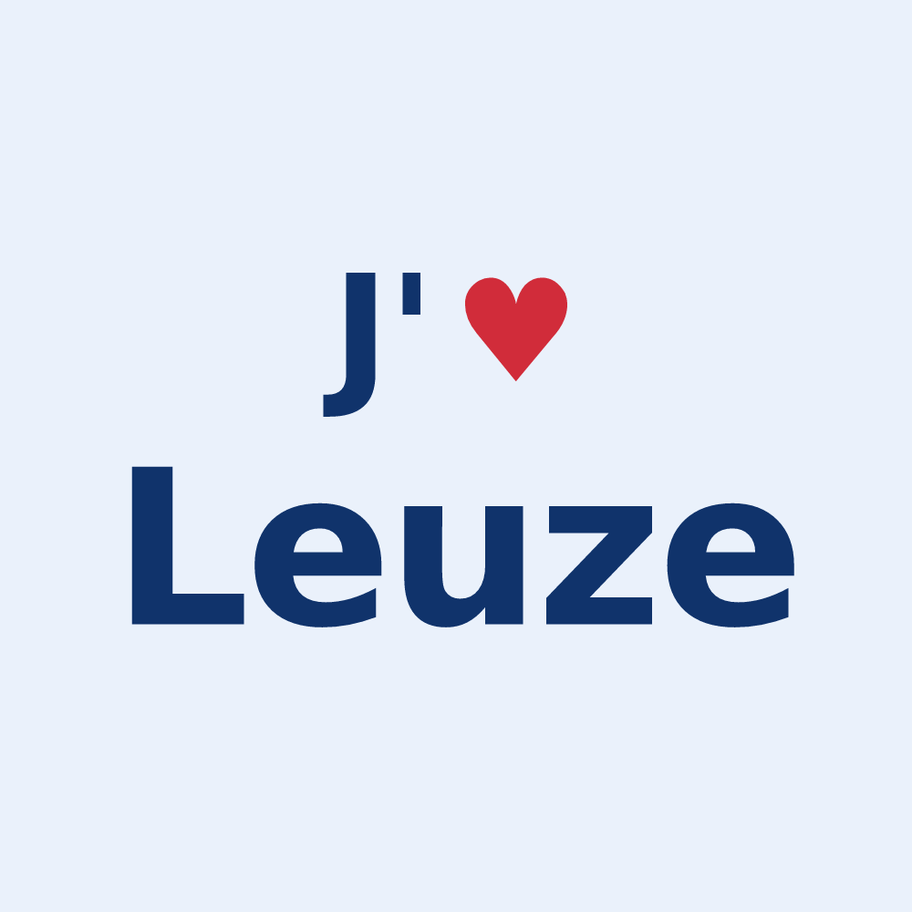 Sticker personnalisé Leuze — design J'aime Leuze