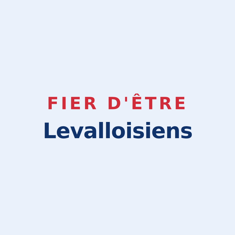 Sticker « Fier d'être Levalloisiens » — design pour Levallois-Perret