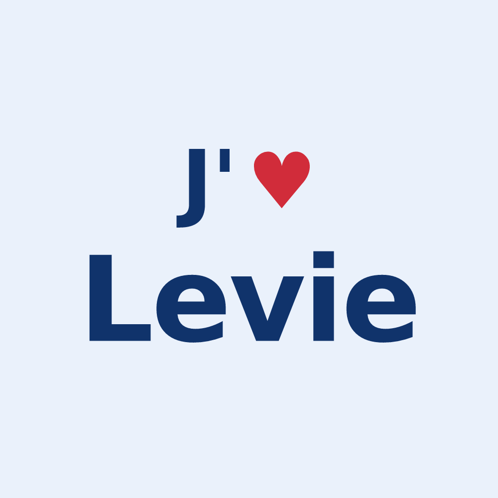 Sticker personnalisé Levie — design J'aime Levie
