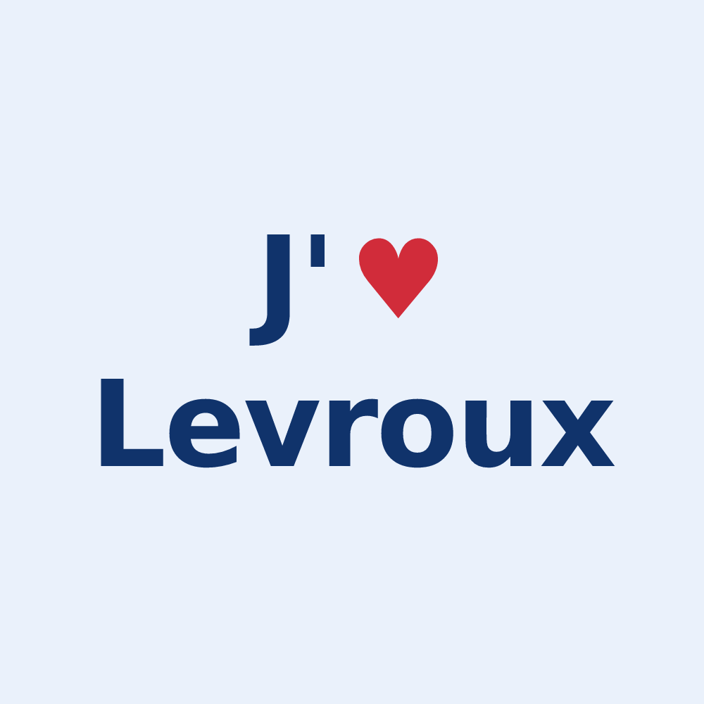Sticker personnalisé Levroux — design J'aime Levroux