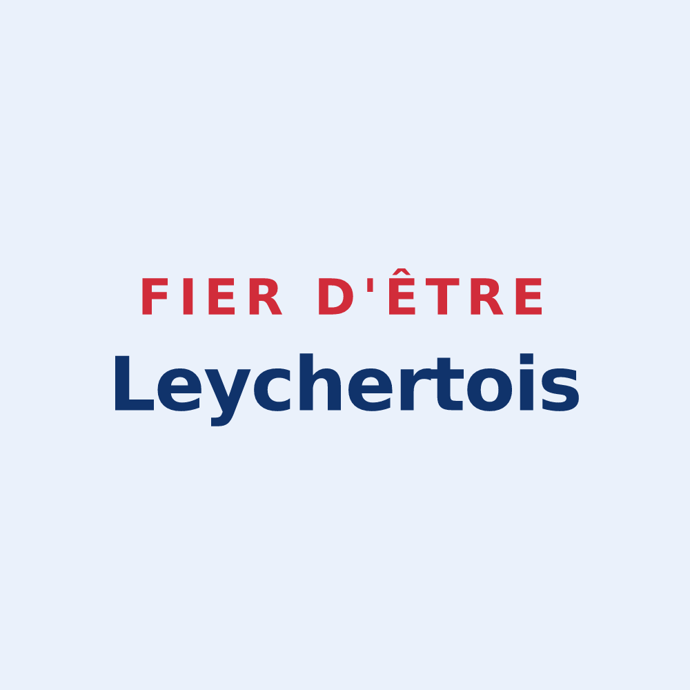 Sticker « Fier d'être Leychertois » — design pour Leychert
