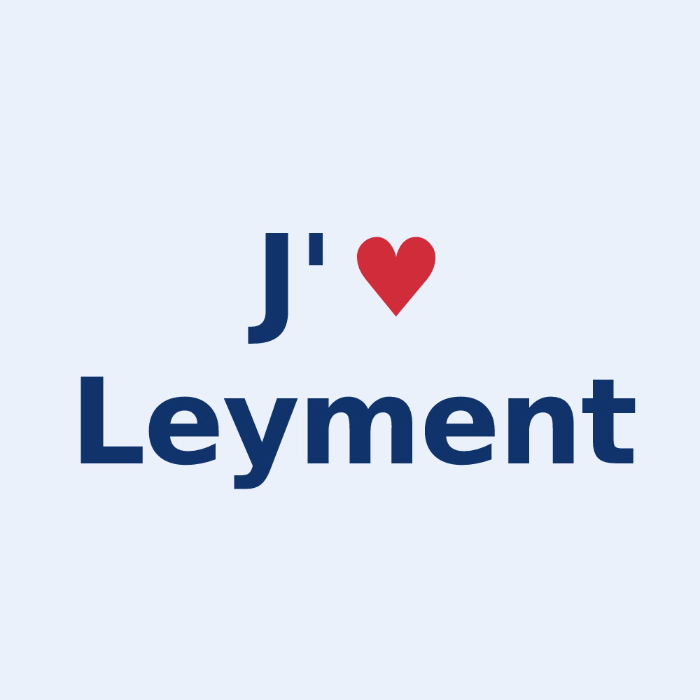 Sticker personnalisé Leyment — design J'aime Leyment
