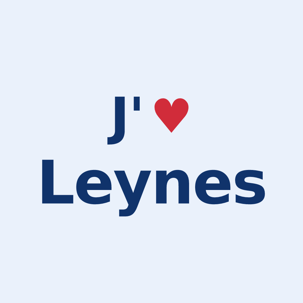 Sticker personnalisé Leynes — design J'aime Leynes