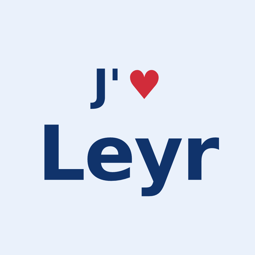 Sticker personnalisé Leyr — design J'aime Leyr