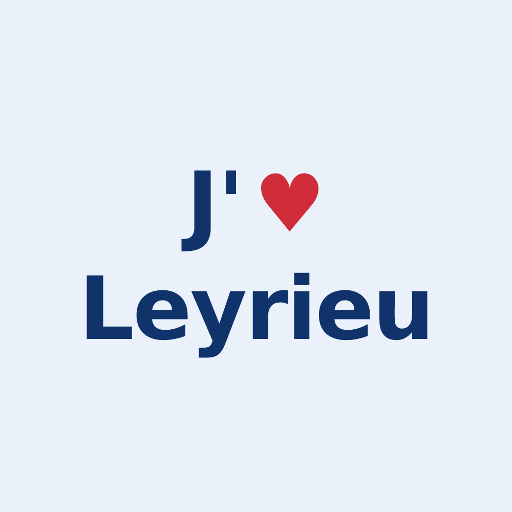 Sticker personnalisé Leyrieu — design J'aime Leyrieu