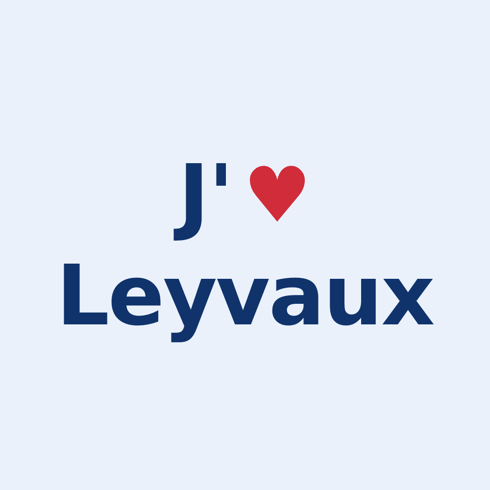 Sticker personnalisé Leyvaux — design J'aime Leyvaux