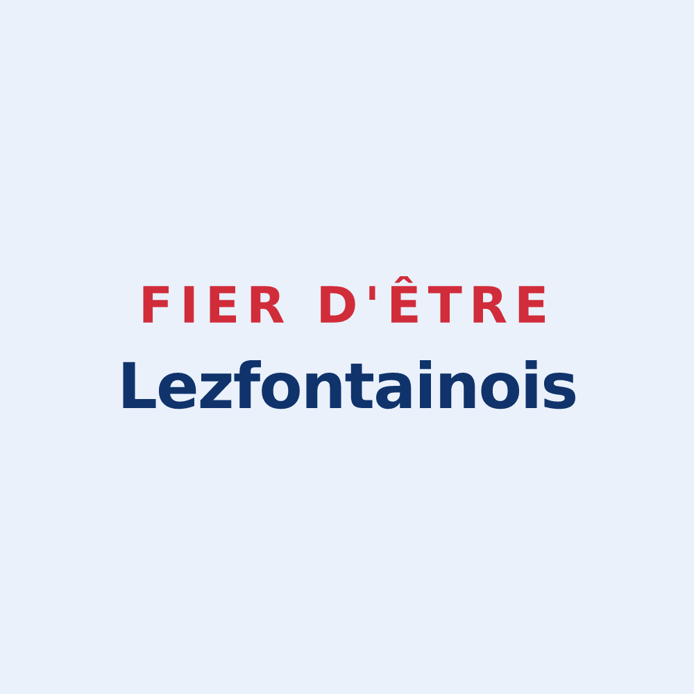 Sticker « Fier d'être Lezfontainois » — design pour Lez-Fontaine