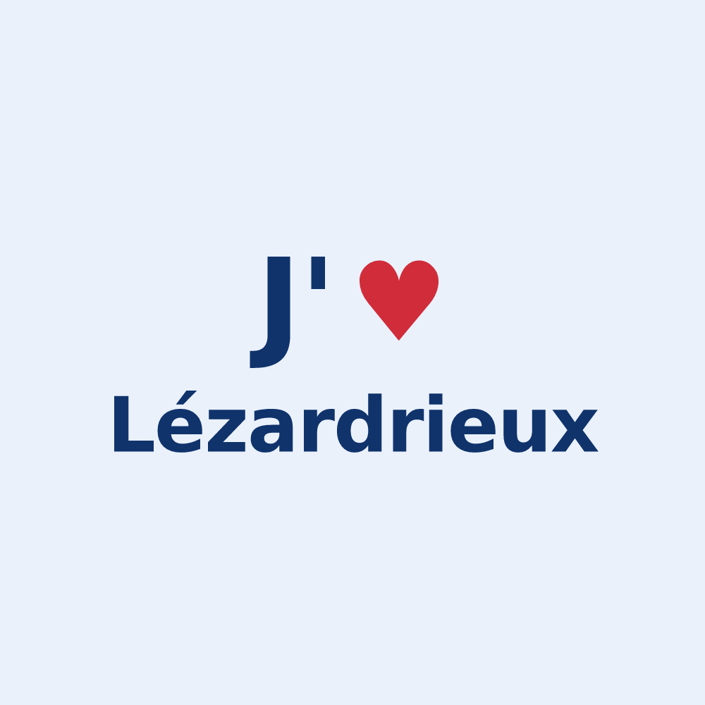Sticker personnalisé Lézardrieux — design J'aime Lézardrieux