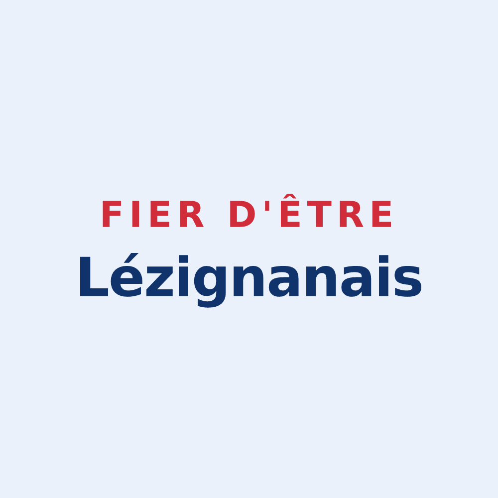 Sticker « Fier d'être Lézignanais » — design pour Lézignan-la-Cèbe