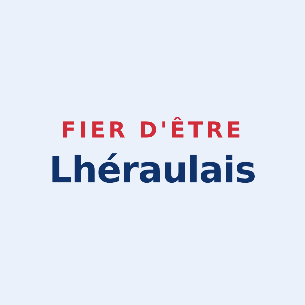 Sticker « Fier d'être Lhéraulais » — design pour Lhéraule