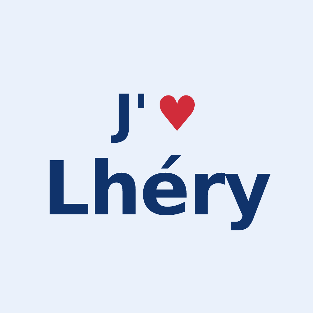 Sticker personnalisé Lhéry — design J'aime Lhéry
