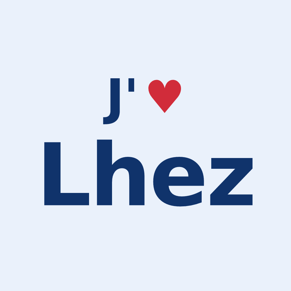 Sticker personnalisé Lhez — design J'aime Lhez
