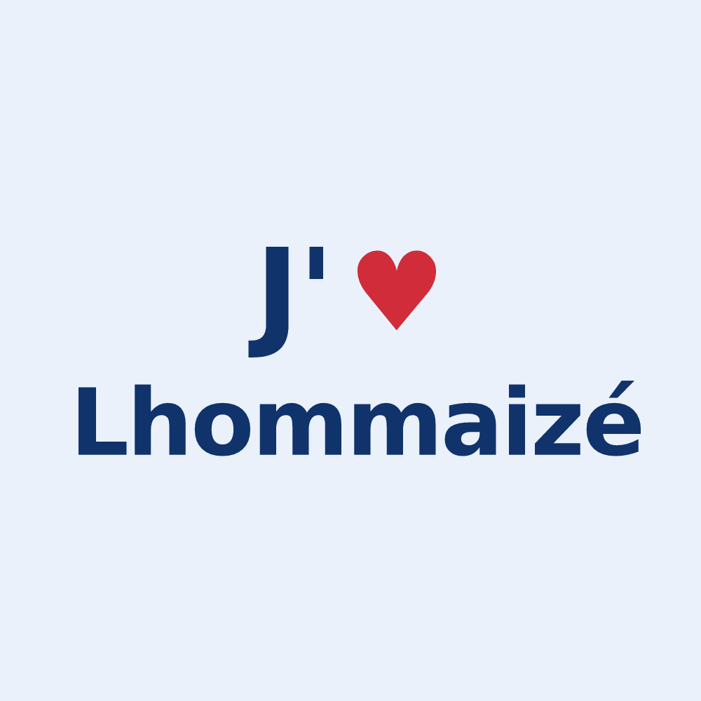 Sticker personnalisé Lhommaizé — design J'aime Lhommaizé