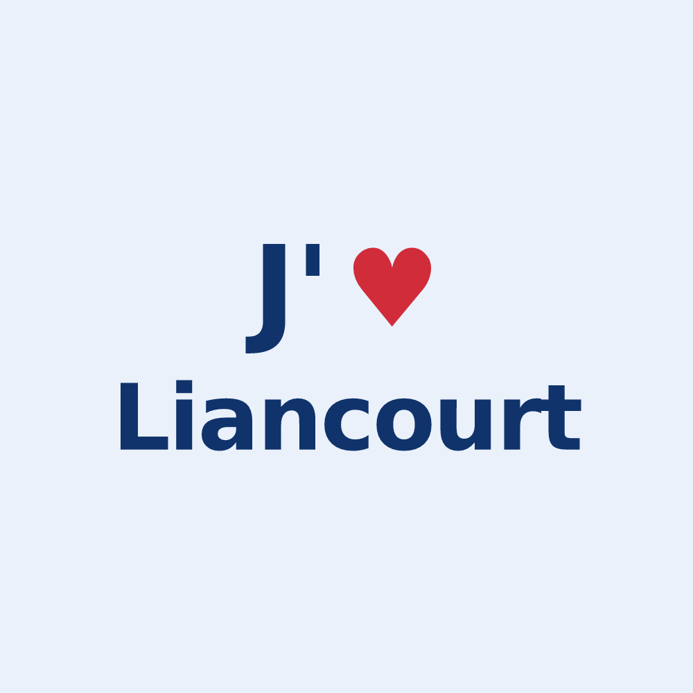 Sticker personnalisé Liancourt — design J'aime Liancourt