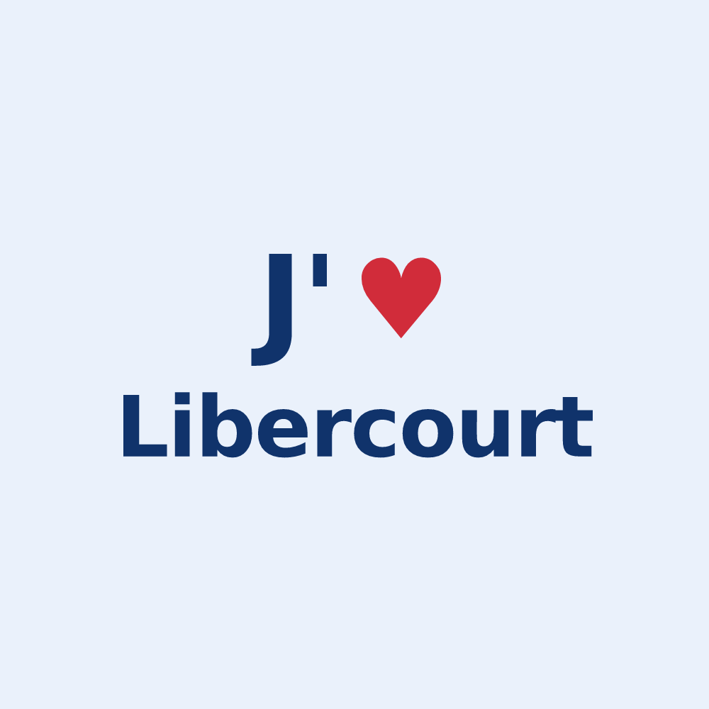 Sticker personnalisé Libercourt — design J'aime Libercourt