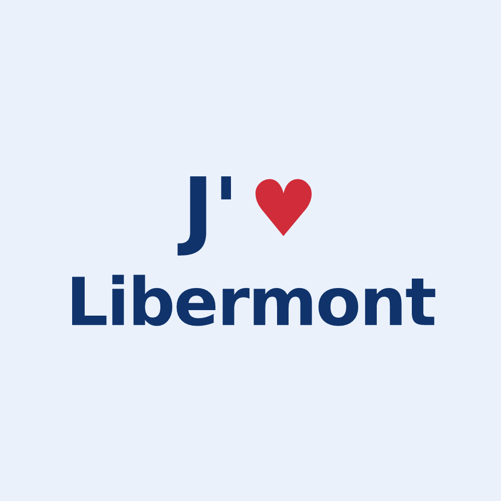 Sticker personnalisé Libermont — design J'aime Libermont