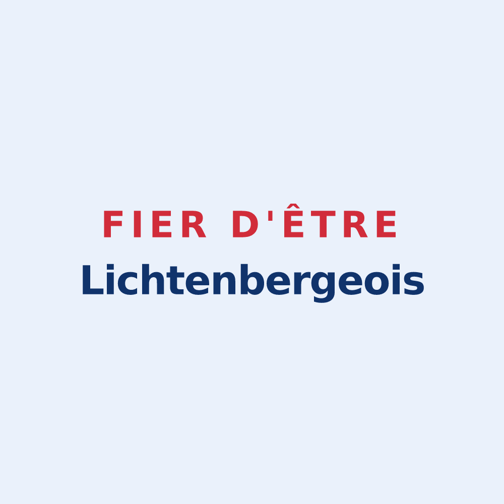 Sticker « Fier d'être Lichtenbergeois » — design pour Lichtenberg