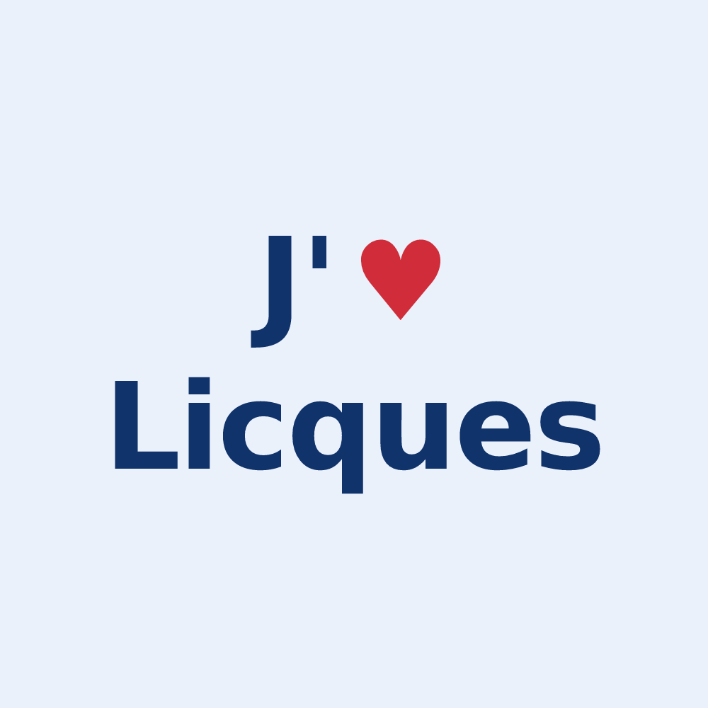 Sticker personnalisé Licques — design J'aime Licques