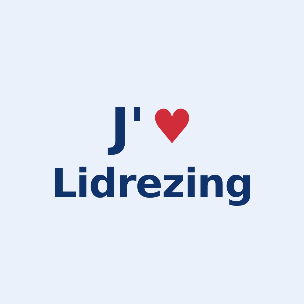 Sticker personnalisé Lidrezing — design J'aime Lidrezing