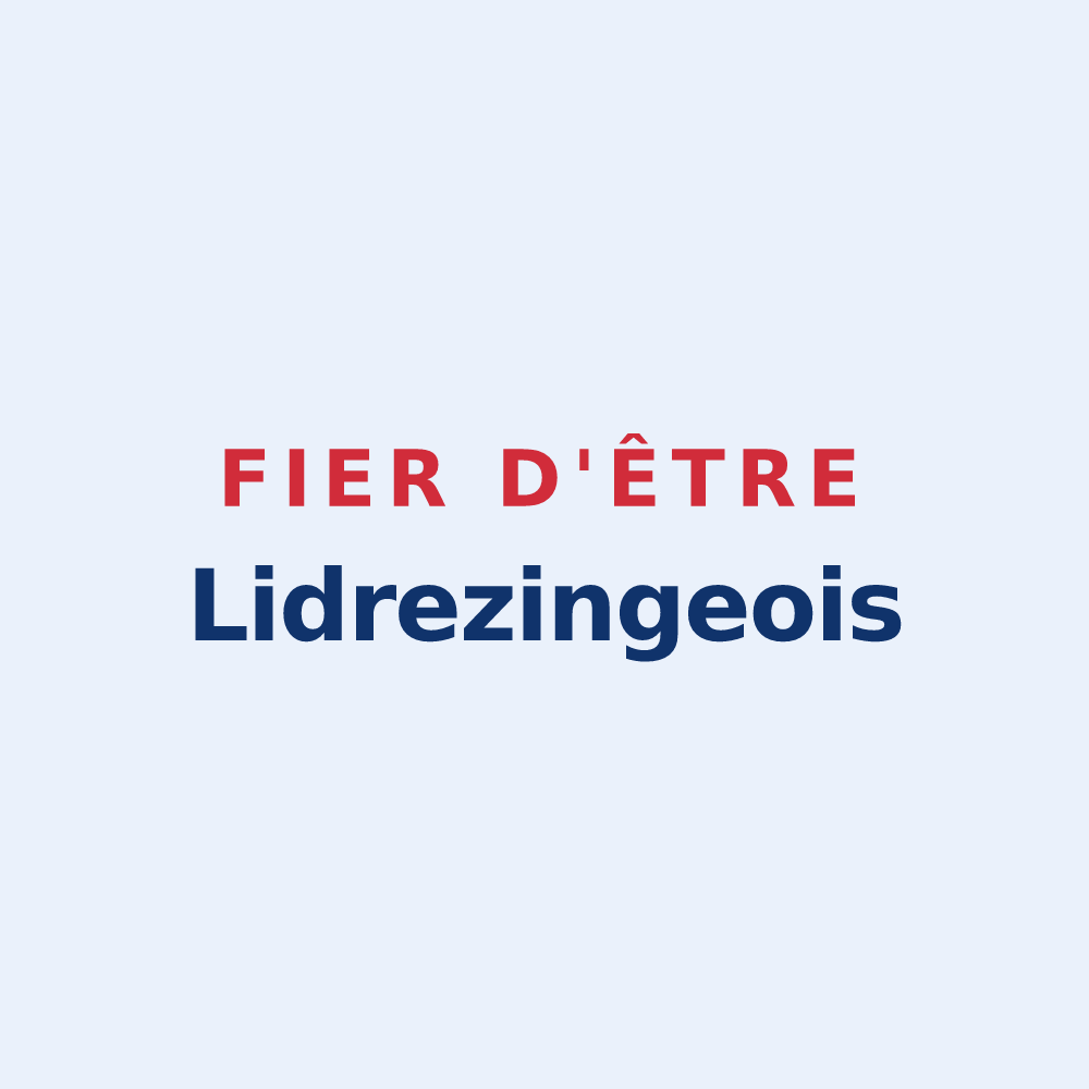 Sticker « Fier d'être Lidrezingeois » — design pour Lidrezing