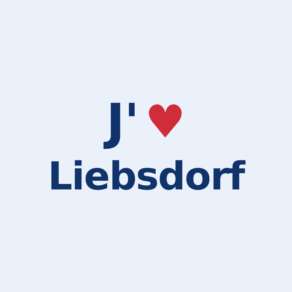 Sticker personnalisé Liebsdorf — design J'aime Liebsdorf