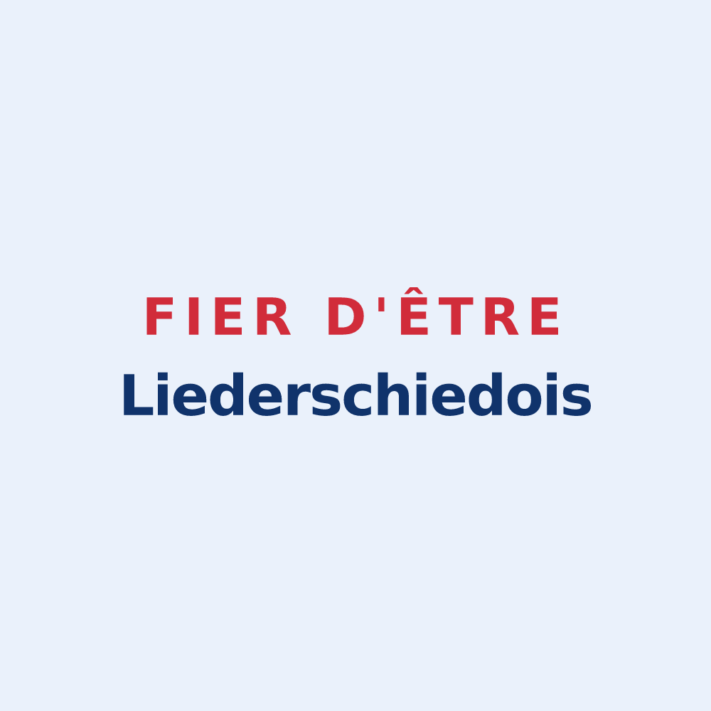 Sticker « Fier d'être Liederschiedois » — design pour Liederschiedt