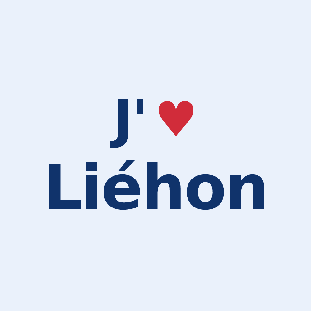 Sticker personnalisé Liéhon — design J'aime Liéhon