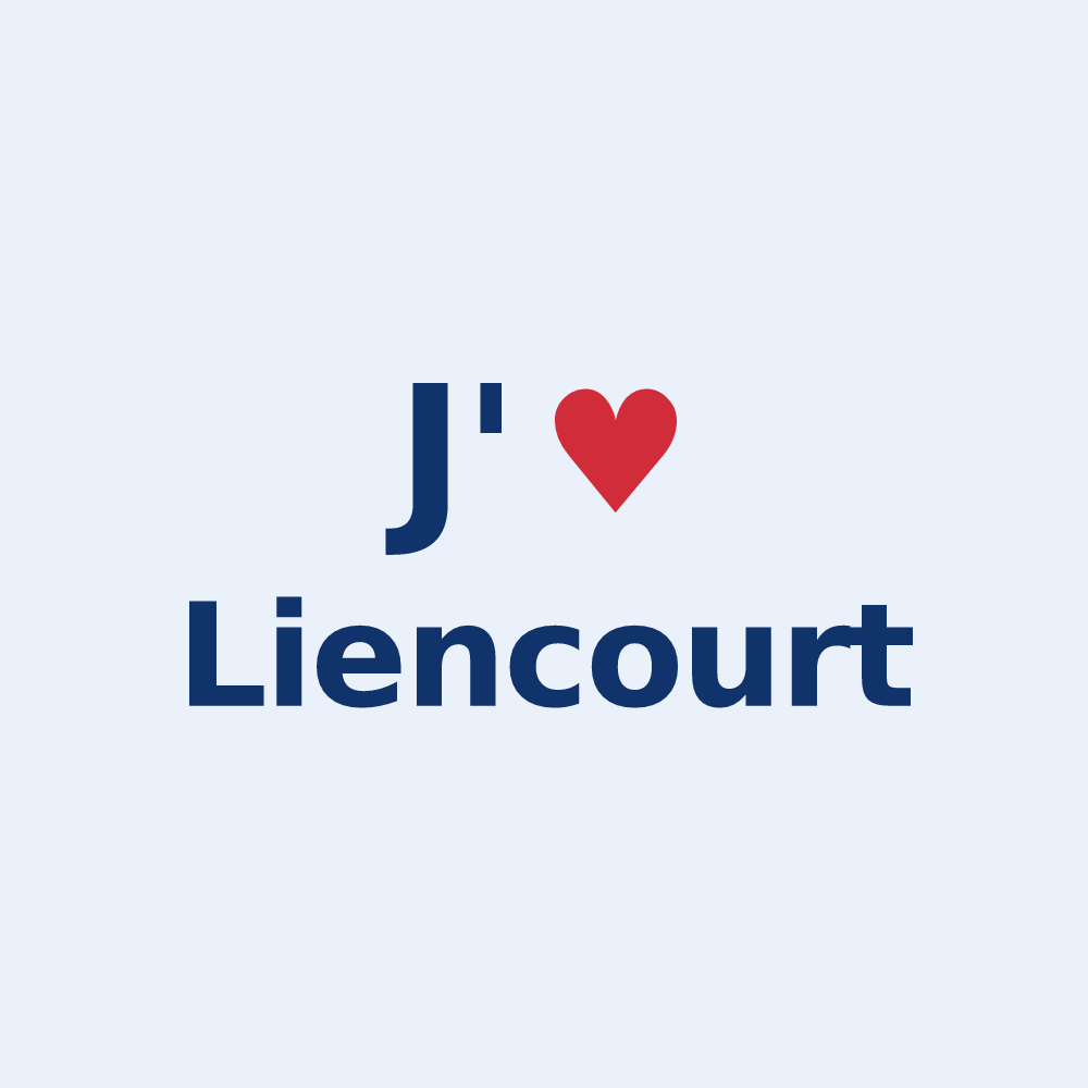 Sticker personnalisé Liencourt — design J'aime Liencourt