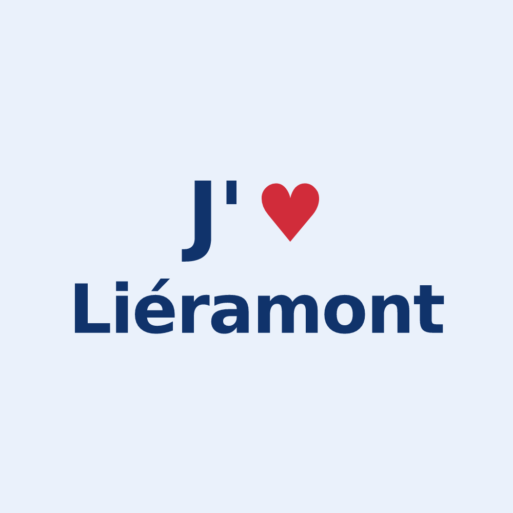 Sticker personnalisé Liéramont — design J'aime Liéramont
