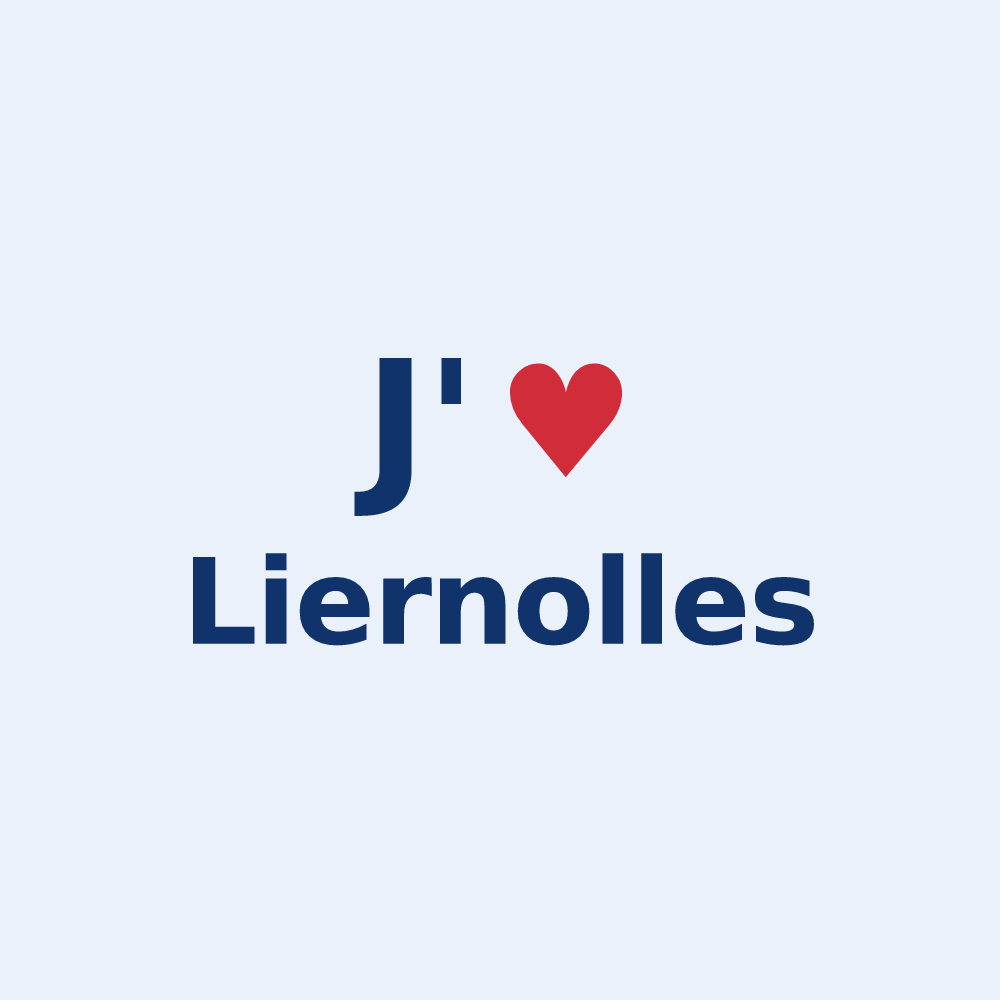 Sticker personnalisé Liernolles — design J'aime Liernolles