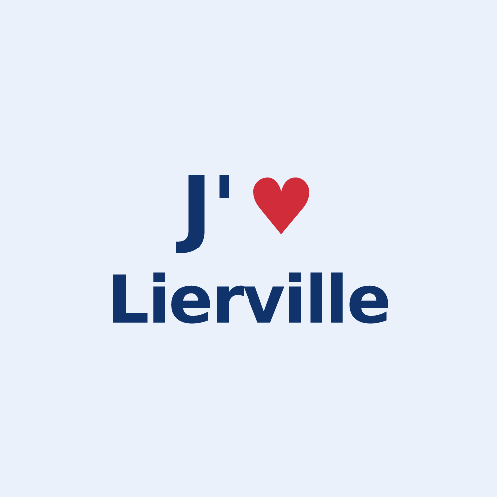 Sticker personnalisé Lierville — design J'aime Lierville