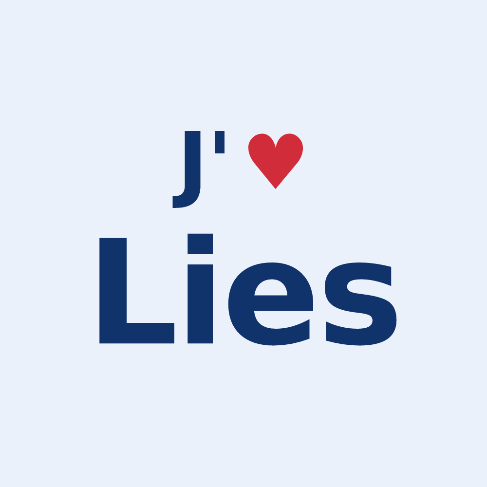 Sticker personnalisé Lies — design J'aime Lies