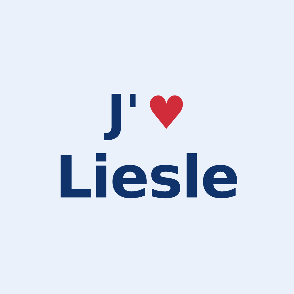 Sticker personnalisé Liesle — design J'aime Liesle