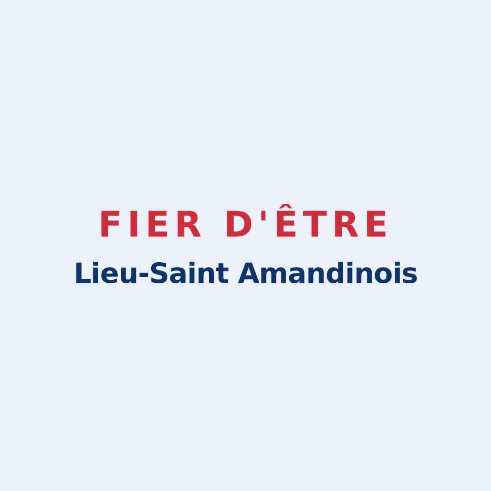 Sticker « Fier d'être Lieu-Saint Amandinois » — design pour Lieu-Saint-Amand