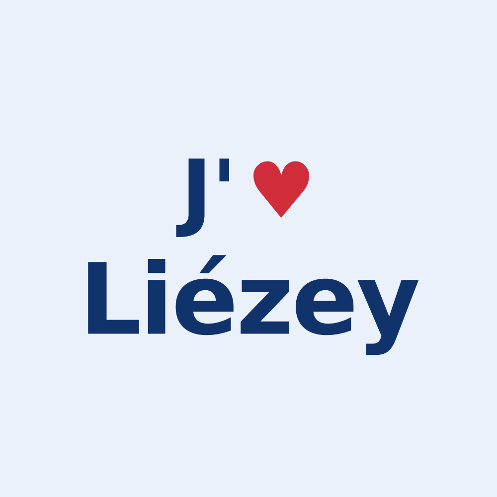 Sticker personnalisé Liézey — design J'aime Liézey