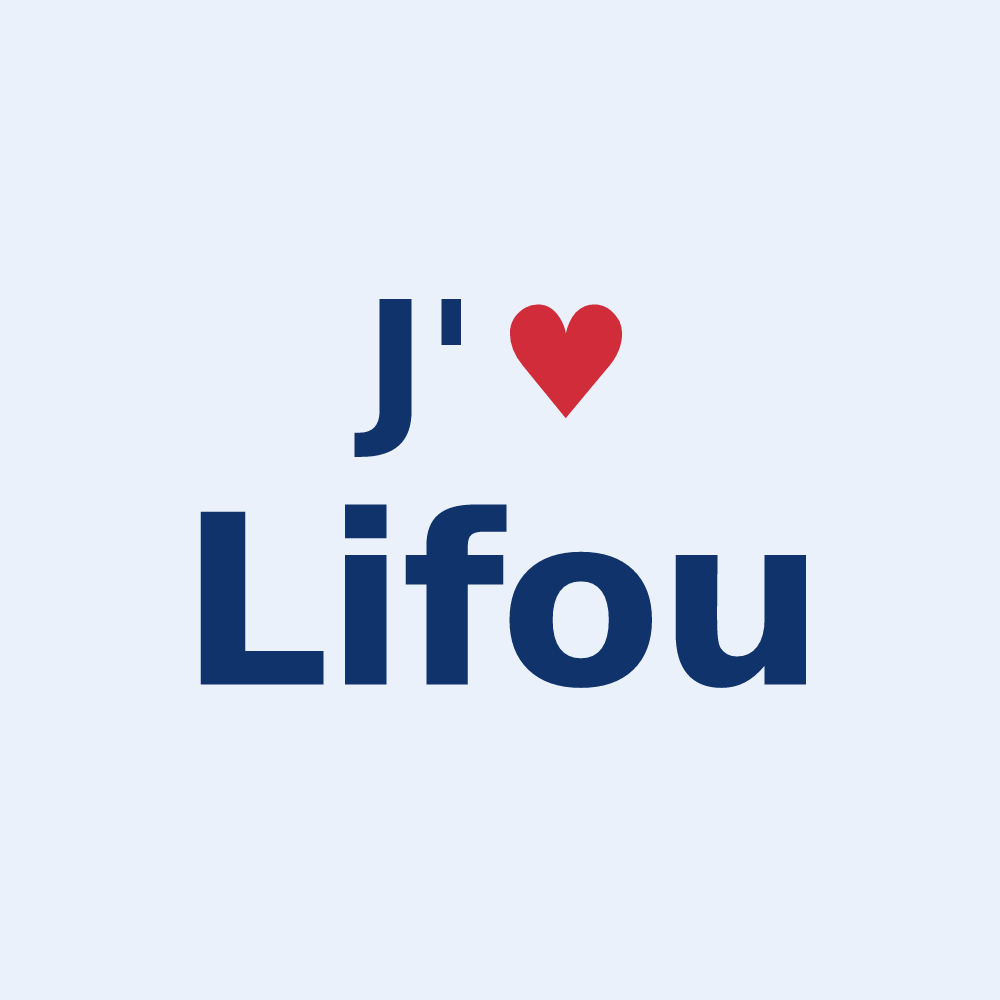 Sticker personnalisé Lifou — design J'aime Lifou