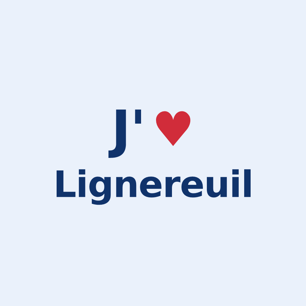 Sticker personnalisé Lignereuil — design J'aime Lignereuil