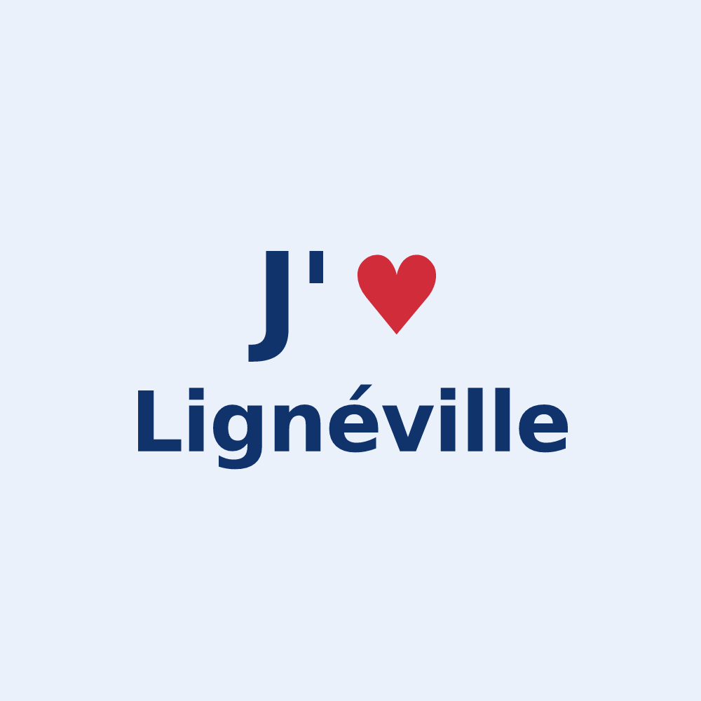Sticker personnalisé Lignéville — design J'aime Lignéville