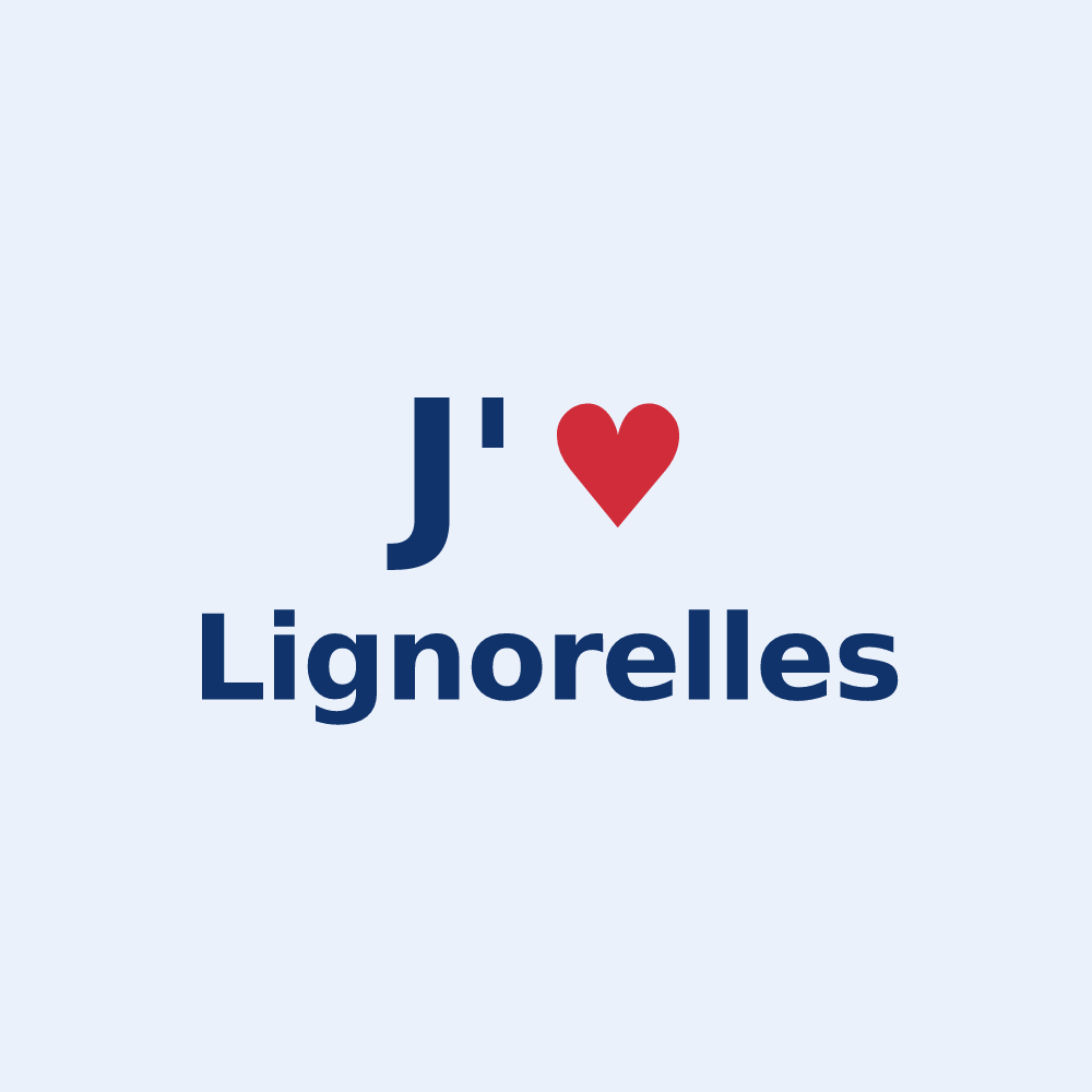 Sticker personnalisé Lignorelles — design J'aime Lignorelles