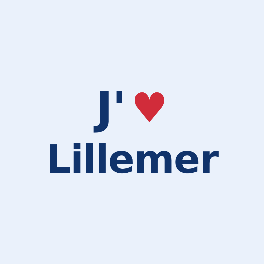 Sticker personnalisé Lillemer — design J'aime Lillemer