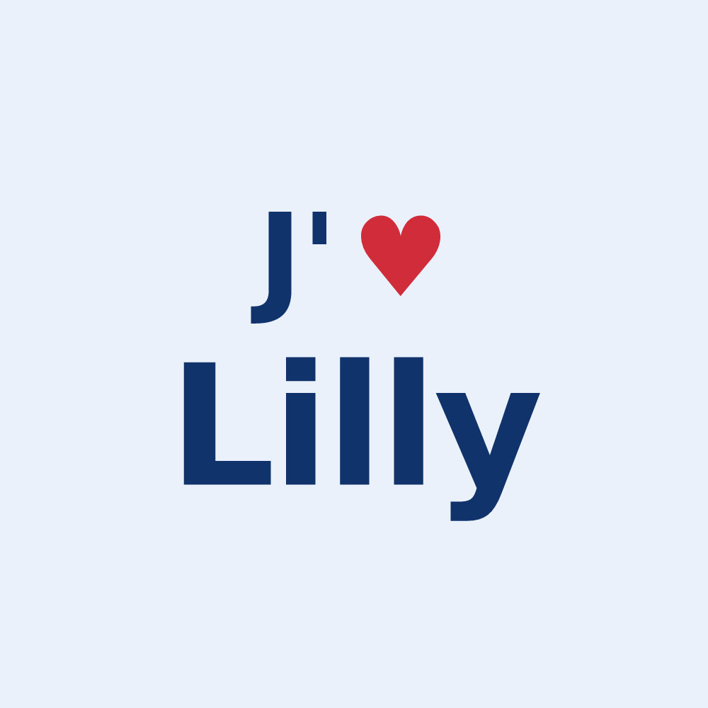 Sticker personnalisé Lilly — design J'aime Lilly