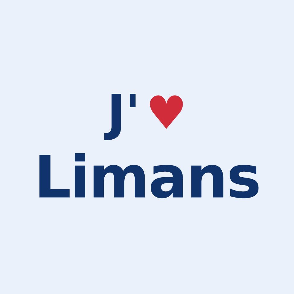 Sticker personnalisé Limans — design J'aime Limans