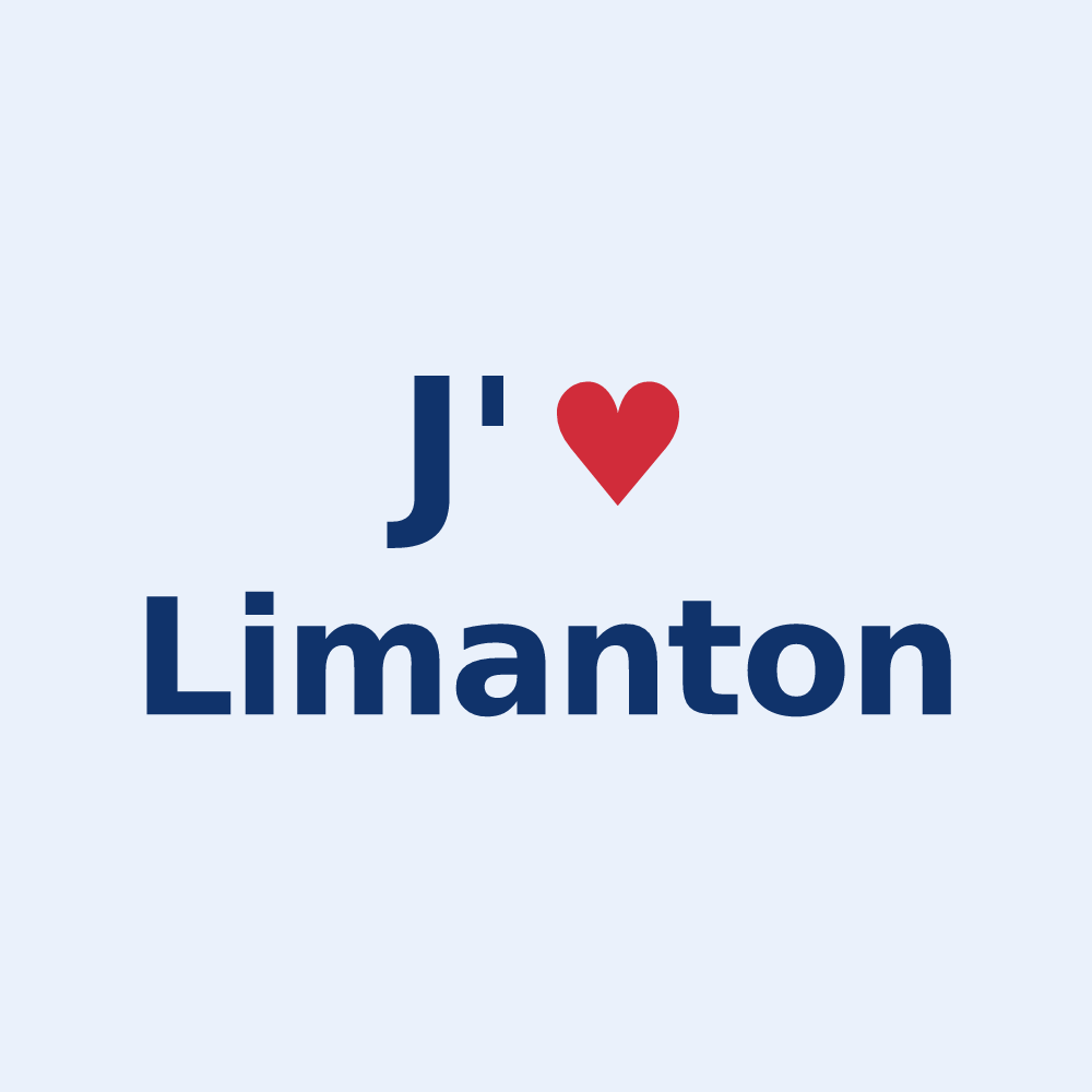 Sticker personnalisé Limanton — design J'aime Limanton