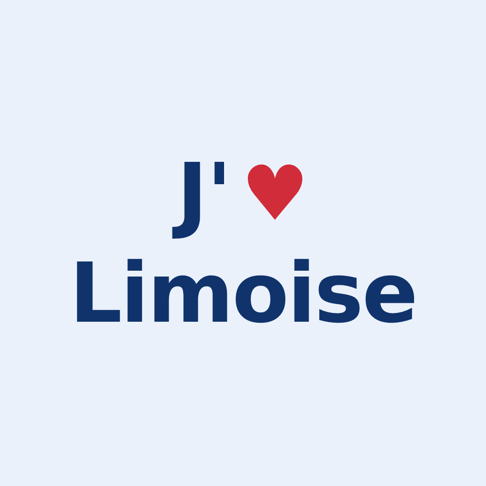 Sticker personnalisé Limoise — design J'aime Limoise