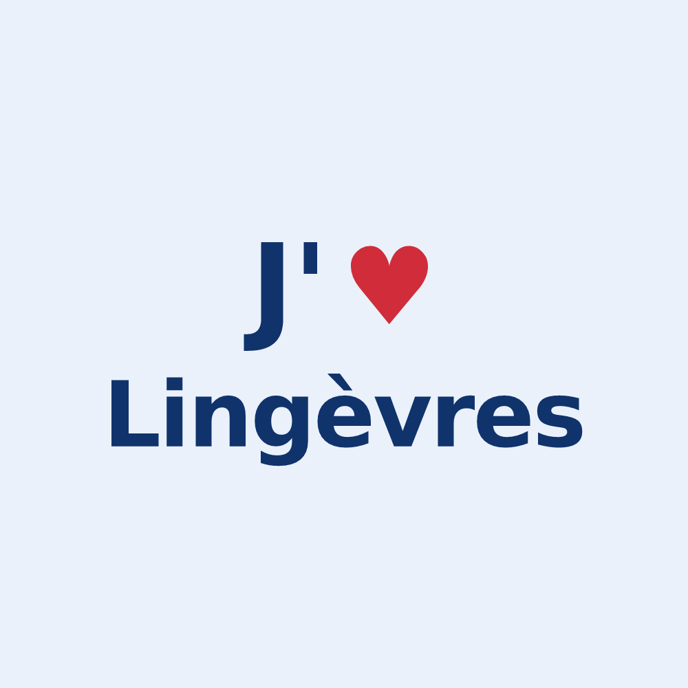 Sticker personnalisé Lingèvres — design J'aime Lingèvres
