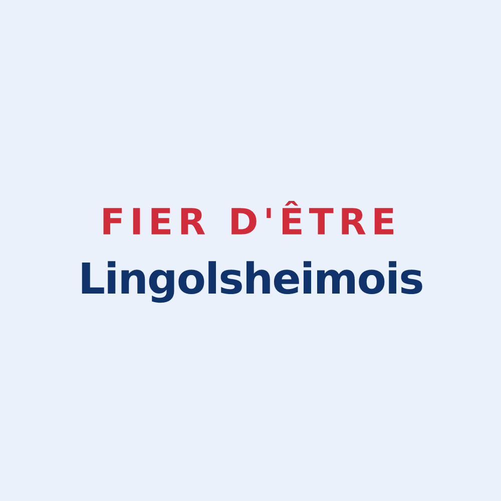 Sticker « Fier d'être Lingolsheimois » — design pour Lingolsheim