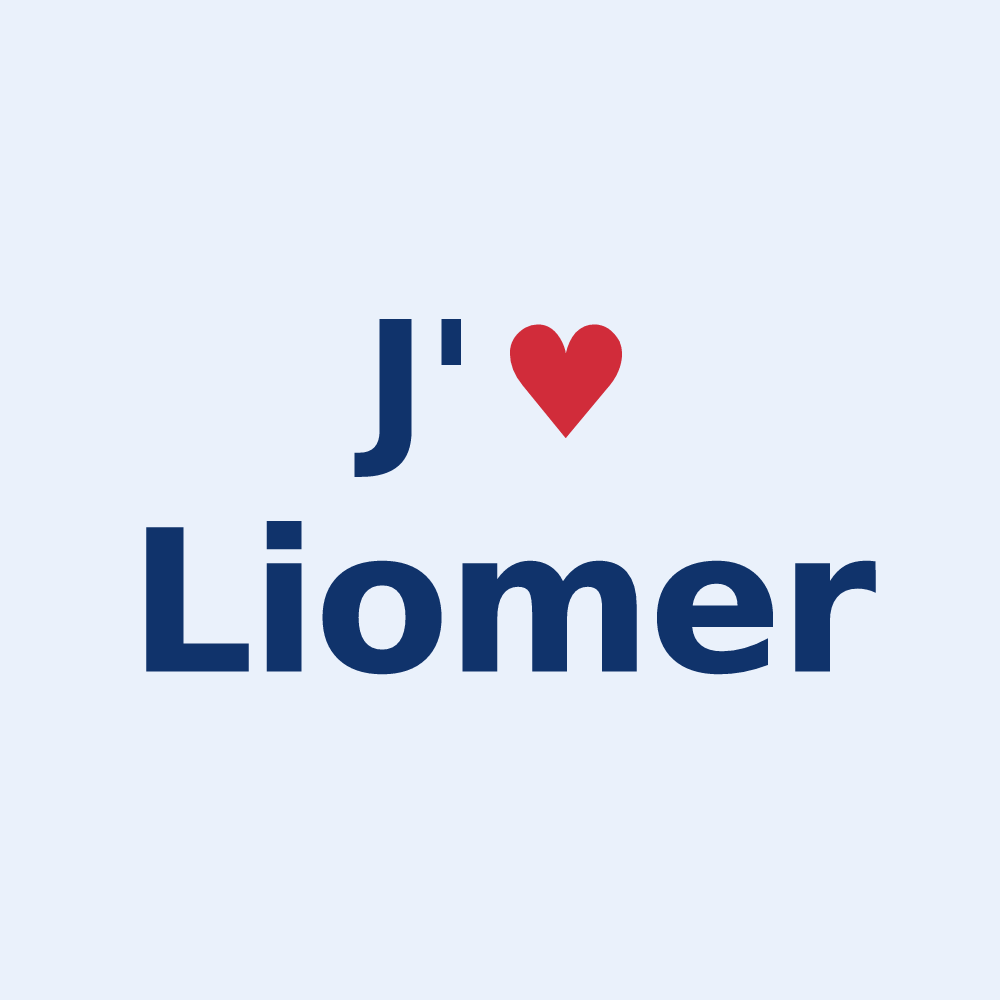 Sticker personnalisé Liomer — design J'aime Liomer
