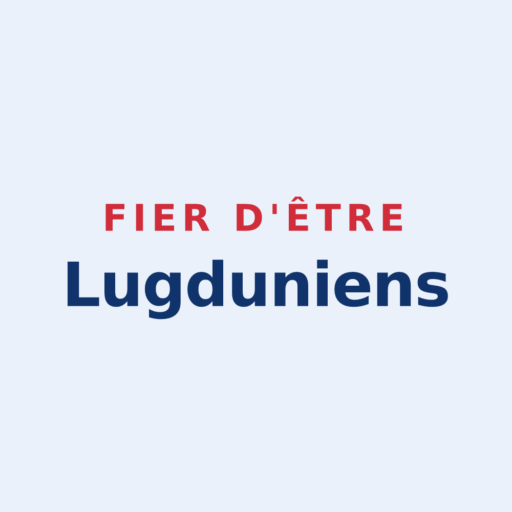 Sticker « Fier d'être Lugduniens » — design pour Lion-en-Sullias