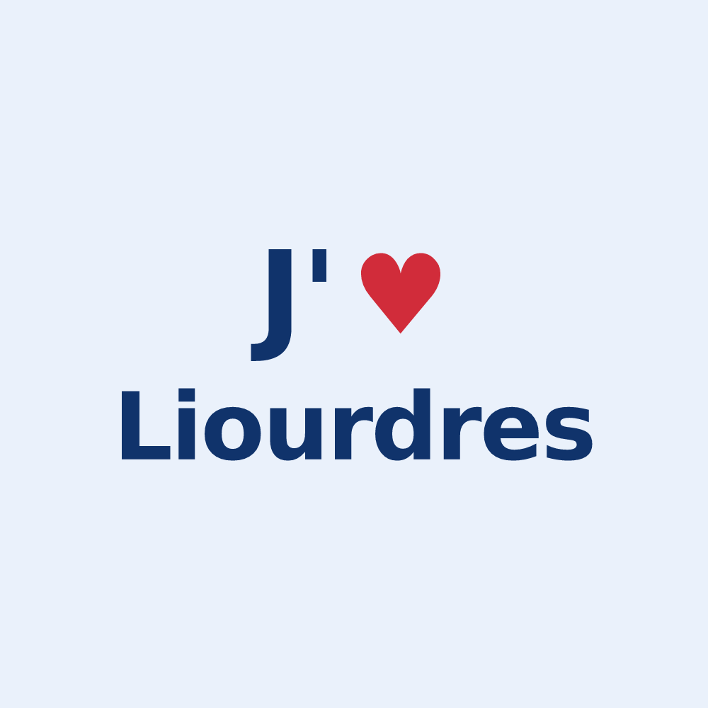 Sticker personnalisé Liourdres — design J'aime Liourdres
