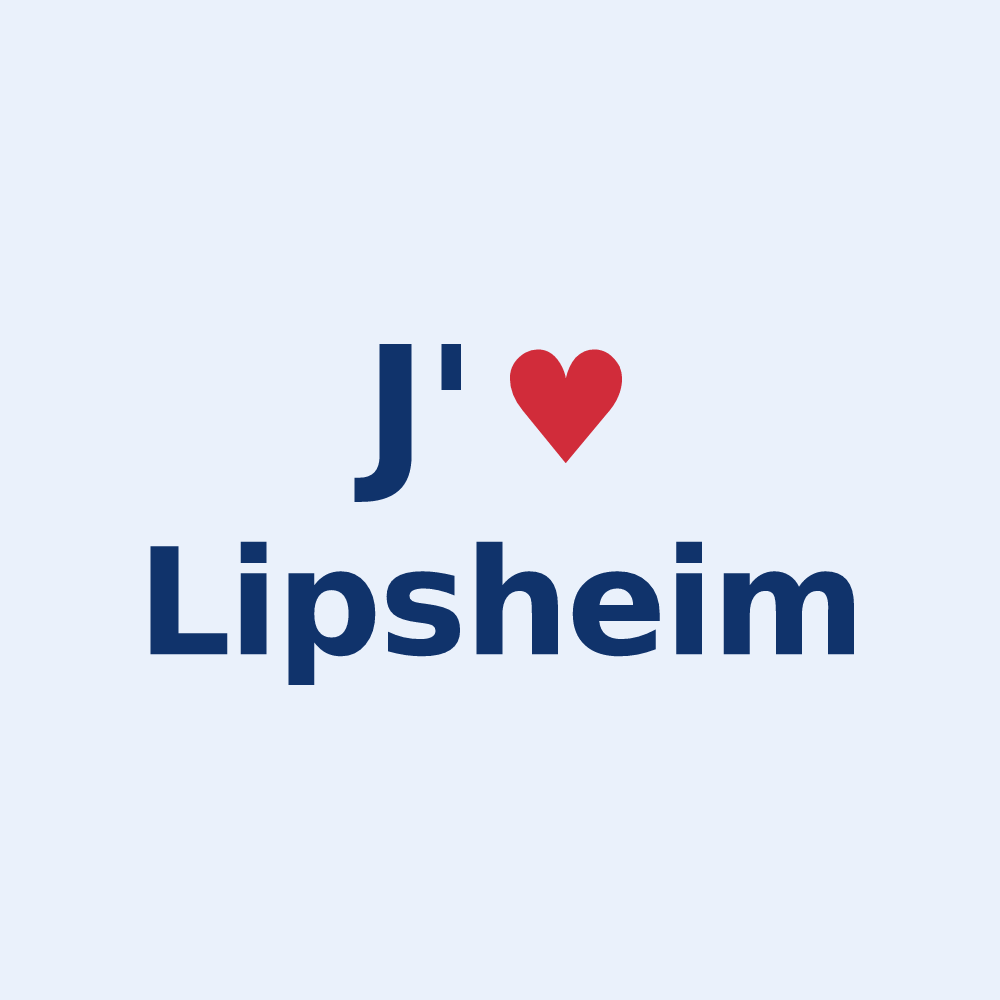 Sticker personnalisé Lipsheim — design J'aime Lipsheim
